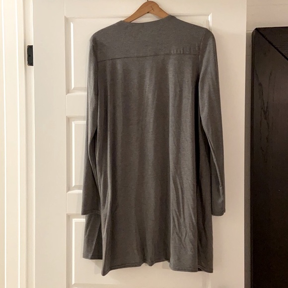 NWT Grey Cotton Open Cardigan - Picture 3 of 4